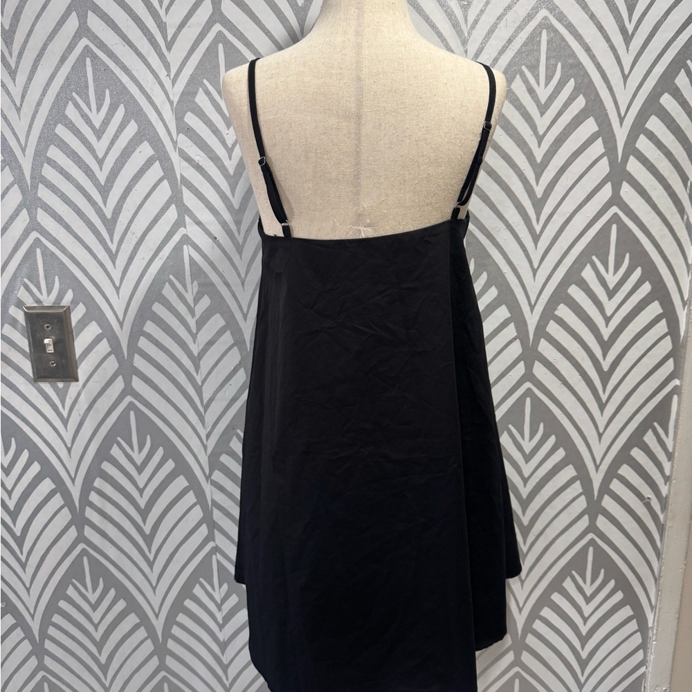NWOT Princess Polly Black Belong Together Mini Dress with Front Tie - Picture 6 of 8